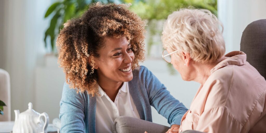 Elderly Person In Care Home Help