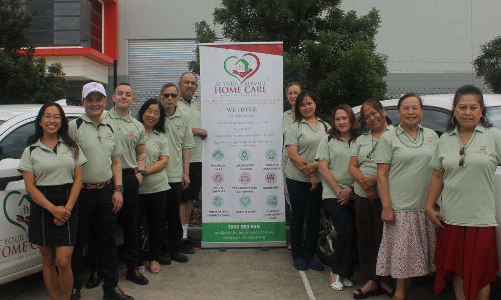 AYS Staff Standing Outside Together - Home care jobs